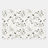 Boho moderne waterverf florale inpakpapier vel (Voorkant 2)
