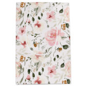 Boho moderne waterverf florale medium cadeauzakje (Voorkant)