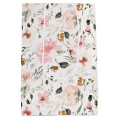 Boho moderne waterverf florale medium cadeauzakje (Achterkant)