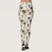 Boho Monkey Jungle Safari Patroon Leggings (Achterkant)