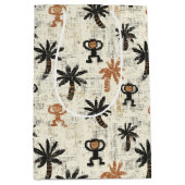 Boho Monkey Jungle Safari Patroon Medium Cadeauzakje (Voorkant)