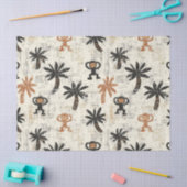 Boho Monkey Jungle Safari Patroon Tissuepapier (Craft)