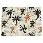 Boho Monkey Jungle Safari Pattern Groot Cadeauzakje (Voorkant)