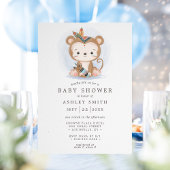 Boho Monkey Tribal Waterverf Bohemen Baby shower Kaart
