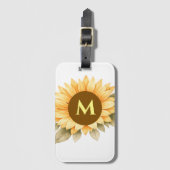 Boho Monogram Cottagecore Cadeau Bagagelabel (Voorkant (verticaal))