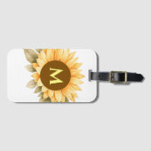 Boho Monogram Cottagecore Cadeau Bagagelabel (Voorkant (horizontaal))