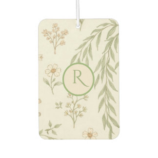 Boho Monogram Cottagecore Cadeau Luchtverfrisser