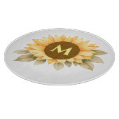 Boho Monogram Cottagecore Cadeau Snijplank (Hoek)