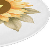 Boho Monogram Cottagecore Cadeau Snijplank (Hoek)
