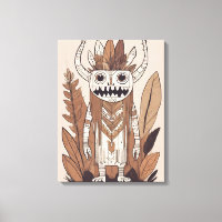 Boho Monster Leaf Botanische kunst stijl Modern