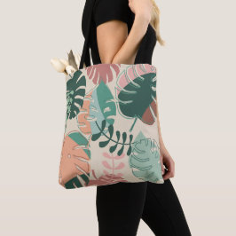 Boho Monstera-Canvas tas