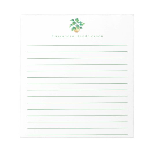 Boho Monstera Plant Minimalistisch Groen Gepersona Notitieblok (Voorkant)