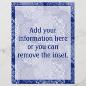 Boho Moody Blues Mandalas Flyer (Achterkant)