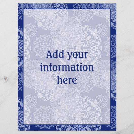 Boho Moody Blues Mandalas Flyer (Voorkant)