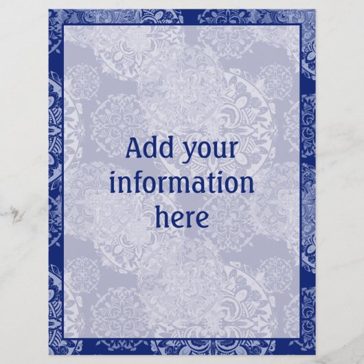 Boho Moody Blues Mandalas Flyer (Voorkant)