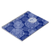 Boho Moody Blues Mandalas Monogram Notitieboek (Linkerzijde)