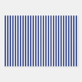 Boho Moody Blues Mandala's, Strepen en Solid Inpakpapier Vel (Voorkant 2)