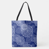 Boho Moody Blues Mandalas Tas (Voorkant)