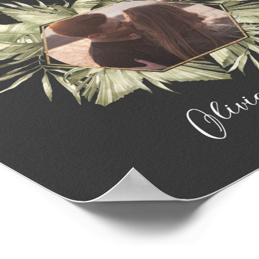 Boho Moody Sage Wedding Welcome Poster (Hoek)