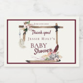Boho Mooi Zuidwestelijk Baby shower Voedselcontainer Etiket (Enkel label)