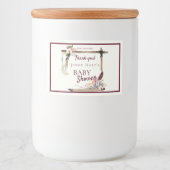 Boho Mooi Zuidwestelijk Baby shower Voedselcontainer Etiket (Voorkant)