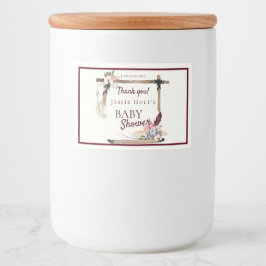 Boho Mooi Zuidwestelijk Baby shower Voedselcontainer Etiket