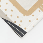 Boho Moon and Stars Gepersonaliseerde Baby mijlpaa Fleece Deken (Hoek)