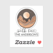 Boho Moon Avonturen De woestijn verkennen Sticker (Vel)