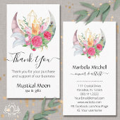 Boho Moon Crystals Feathers Flowers Dankuwel Visitekaartje