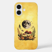 Boho Moon en Mushrooms iPhone 16 hoesje (Achterkant)