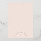 Boho Moon Fase | Terracotta Oorbellen Displaykaart Folie Uitnodiging (Achterkant)