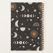 Boho Moon Journal | Zwart en goud Notitieboek (Achterkant)
