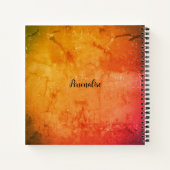 Boho Moon Magic Oranje Persoonlijk Dagboek Notitieboek (Achterkant)