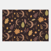 Boho Moon met najaarblad Inpakpapier Vel (Voorkant 3)