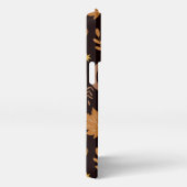 Boho Moon met najaarblad iPhone Hoesje (Rechterkant)