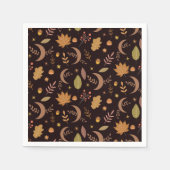 Boho Moon met najaarblad Servet (Voorkant)