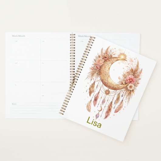Boho Moon Mystical Vibe Planner (Display)