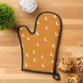 Boho Moon Oven Mitt en Pothouders Ovenwant (Top down)