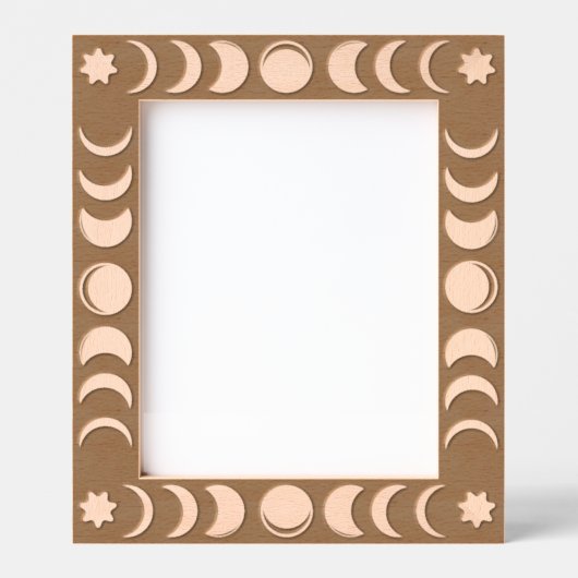 Boho Moon Phase Celestial Engraved Frame Gegraveerde Lijstjes (Voorkant)