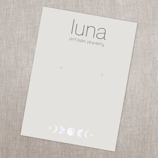 Boho Moon Phase Earring Display Holder Visitekaartje