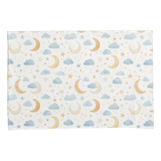 Boho Moon Stars Cloud Kids Kussensloop (Voorkant-Rechts)