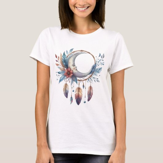 Boho Moon  T-shirt (Voorkant)