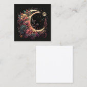 Boho Moon Vierkante Visitekaartje (Voorkant / Achterkant)