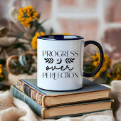 Boho Moon Zwart-wit minimalistisch hemels Mok