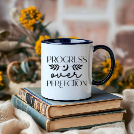 Boho Moon Zwart-wit minimalistisch hemels Mok