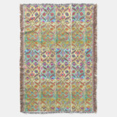 Boho Moroccan Style Throw Deken (Voorkant Verticaal)