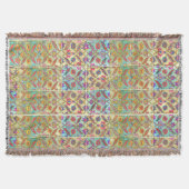Boho Moroccan Style Throw Deken (Voorkant)