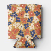 Boho Mosterd Blauw Botanisch Vrijgezellenfeest Aan Blikjeskoeler (Achterkant)