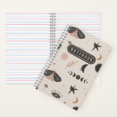 Boho Moth en Celestial Notitieboek (Binnen)