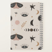 Boho Moth en Celestial Notitieboek (Achterkant)